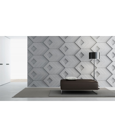 VT - PB21 (S50 jasny szary - mysi) Slab - panel dekor 3D beton architektoniczny