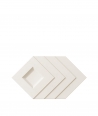 VT - PB21 (B0 biały) Slab - panel dekor 3D beton architektoniczny