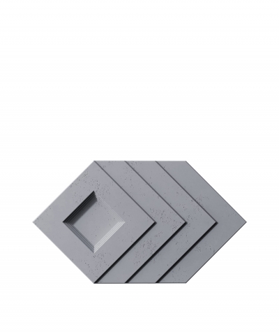 VT - PB21 (B8 antracyt) Slab - panel dekor 3D beton architektoniczny