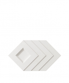 VT - PB21 (BS śnieżno biały) Slab - panel dekor 3D beton architektoniczny
