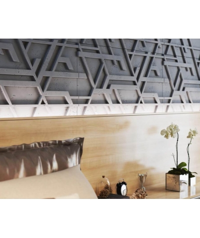 VT - PB27 (S95 jasny szary - gołąbkowy) Kor - panel dekor 3D beton architektoniczny