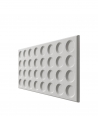 VT - PB28 (S51 ciemny szary - mysi) Grid - panel dekor 3D beton architektoniczny