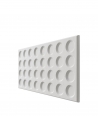 VT - PB28 (S95 jasny szary - gołąbkowy) Grid - panel dekor 3D beton architektoniczny