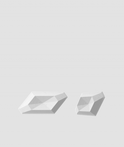 VT - PB02 (B1 siwo biały) DIAMENT - panel dekor 3D beton architektoniczny