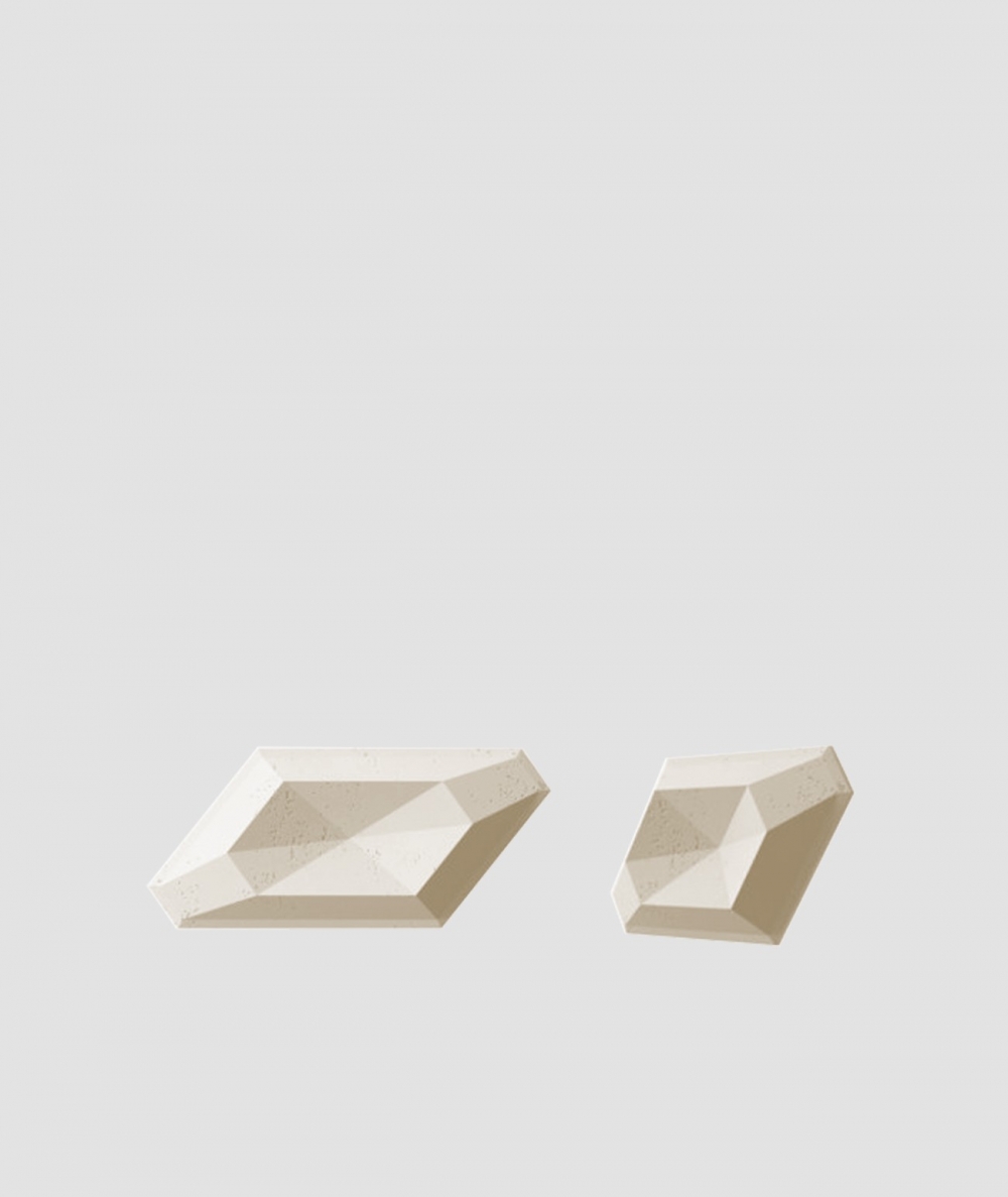 VT - PB02 (KS kość słoniowa) DIAMENT - panel dekor 3D beton architektoniczny