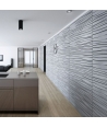 VT - PB03 (B0 white) WAVES - 3D architectural concrete decor panel
