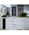 VT - PB03 (S95 light gray - dove) WAVES - 3D architectural concrete decor panel