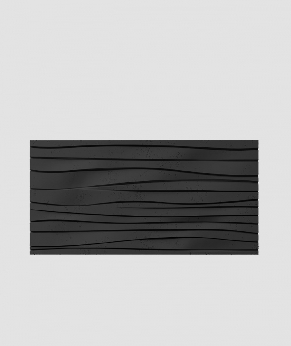 VT - PB03 (B15 czarny) FALA - panel dekor 3D beton architektoniczny