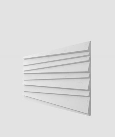 VT - PB04 (B1 siwo biały) ŻALUZJE - panel dekor 3D beton architektoniczny