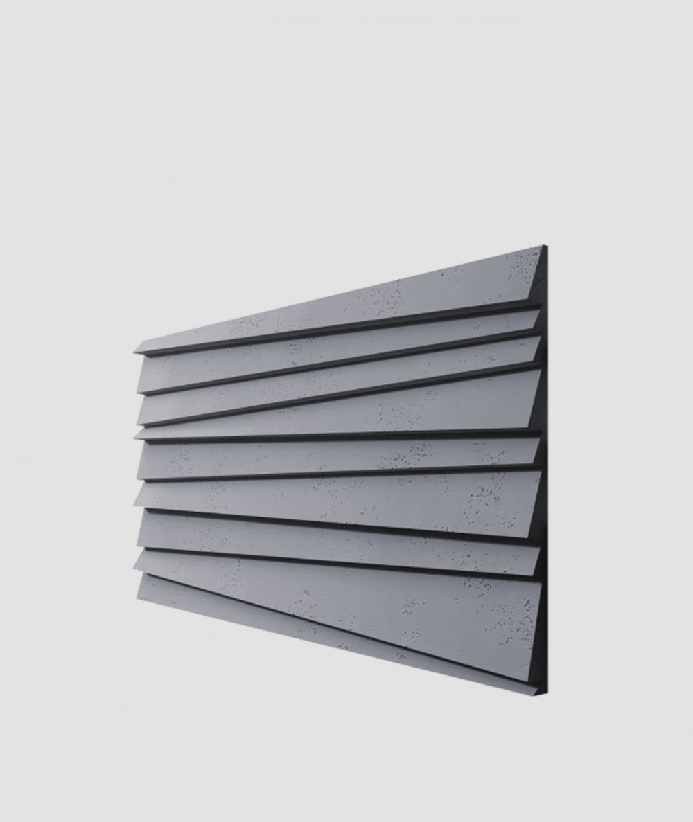VT - PB04 (B8 antracyt) ŻALUZJE - panel dekor 3D beton architektoniczny