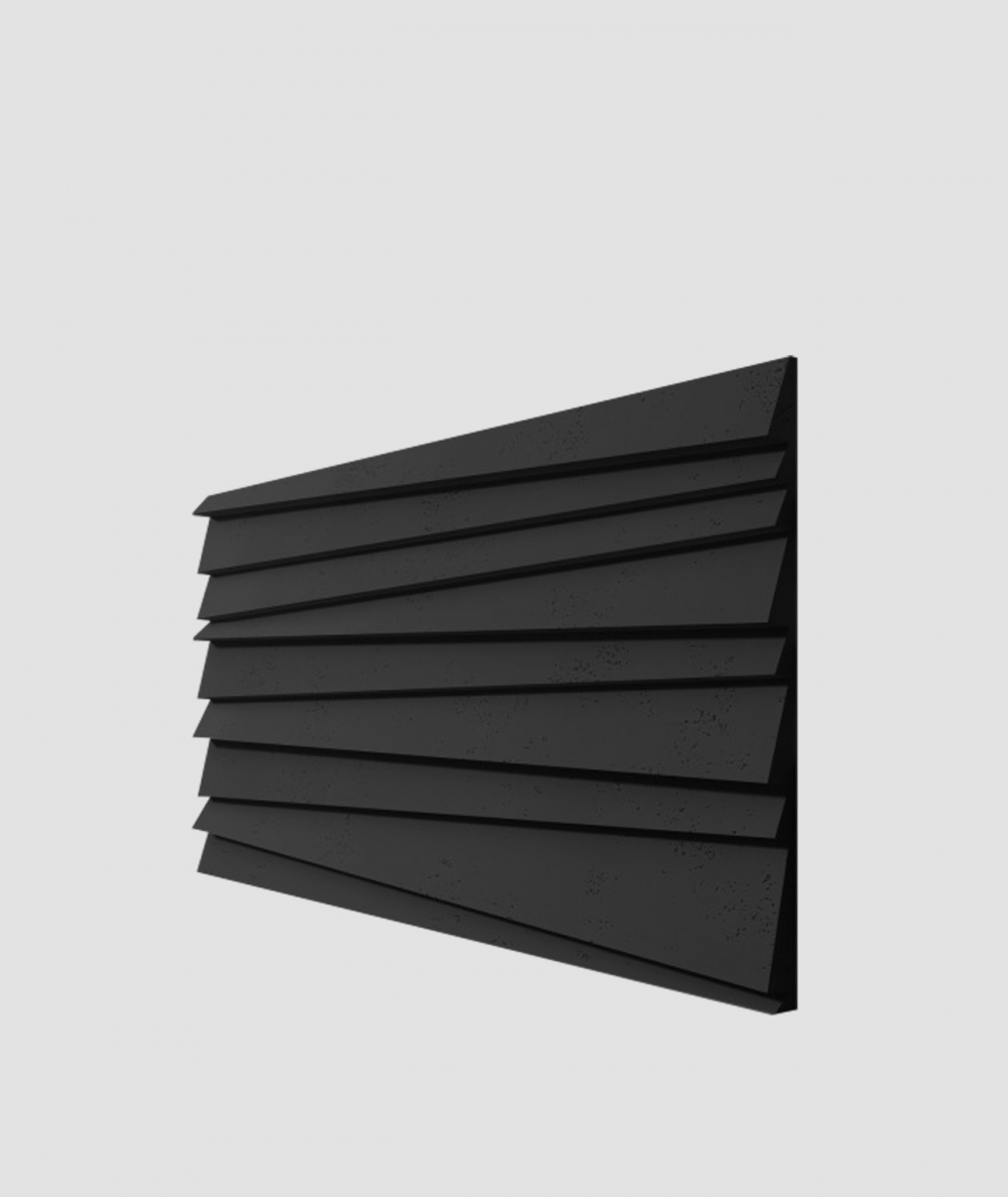 VT - PB04 (B15 czarny) ŻALUZJE - panel dekor 3D beton architektoniczny