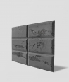 DS Choco (antracyt - czarne kruszywo) - beton architektoniczny panel 3D