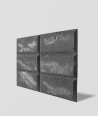 DS Choco (antracyt - srebrne kruszywo) - beton architektoniczny panel 3D
