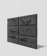 DS Choco (grafit - czarne kruszywo) - beton architektoniczny panel 3D