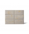 DS Choco (cappuccino - złote kruszywo) - beton architektoniczny panel 3D