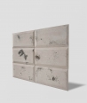 DS Choco (cappuccino - czarne kruszywo) - beton architektoniczny panel 3D