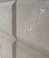 DS Choco (cappuccino - srebrne kruszywo) - beton architektoniczny panel 3D