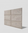 DS Choco (cappuccino - srebrne kruszywo) - beton architektoniczny panel 3D