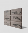 DS Choco (brązowy - czarne kruszywo) - beton architektoniczny panel 3D
