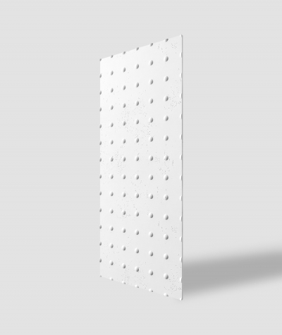 VT - PB55 (BS śnieżno biały) KROPKI - Panel dekor 3D beton architektoniczny