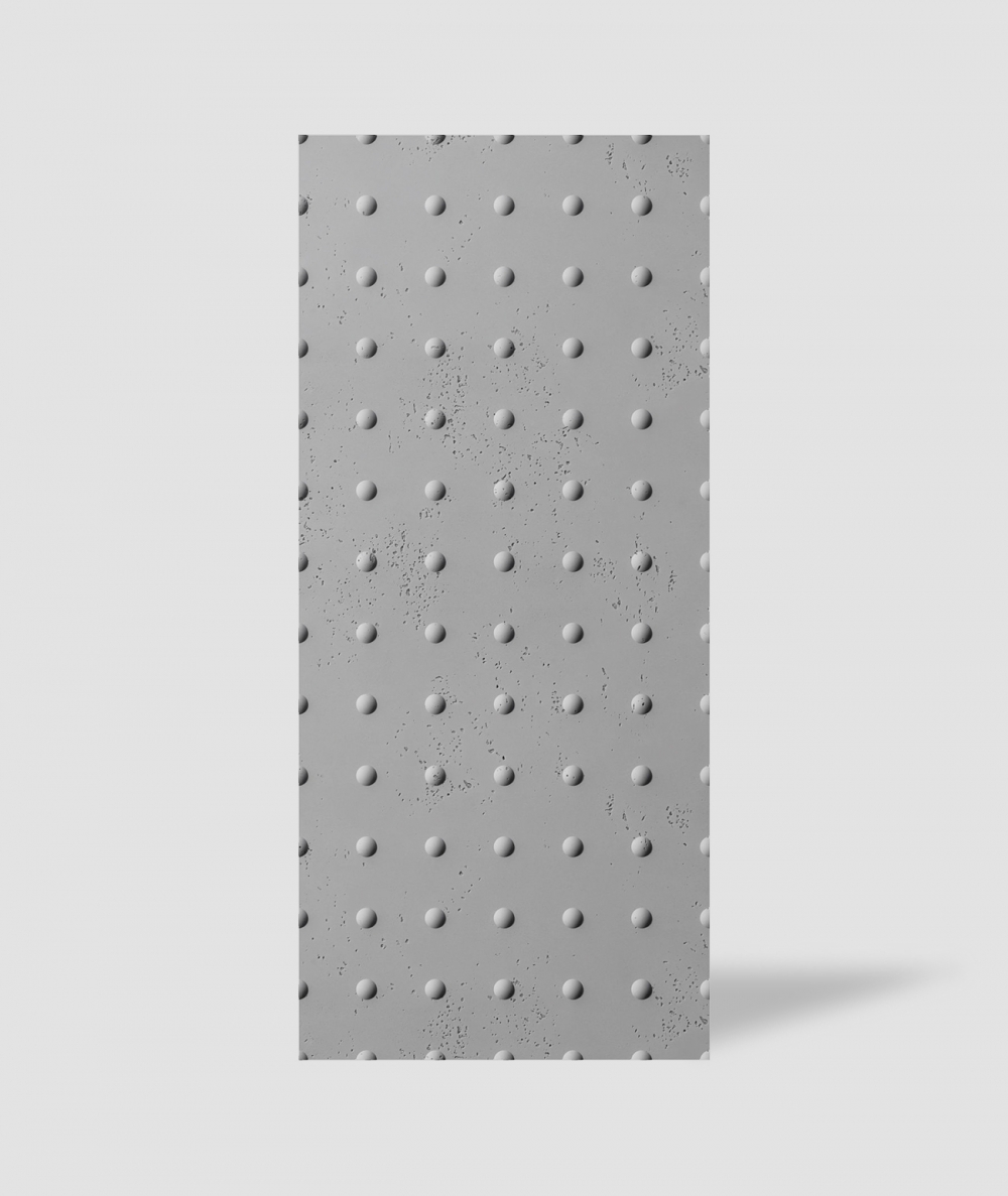 VT - PB55 (S51 ciemno szary - mysi) KROPKI - Panel dekor 3D beton architektoniczny