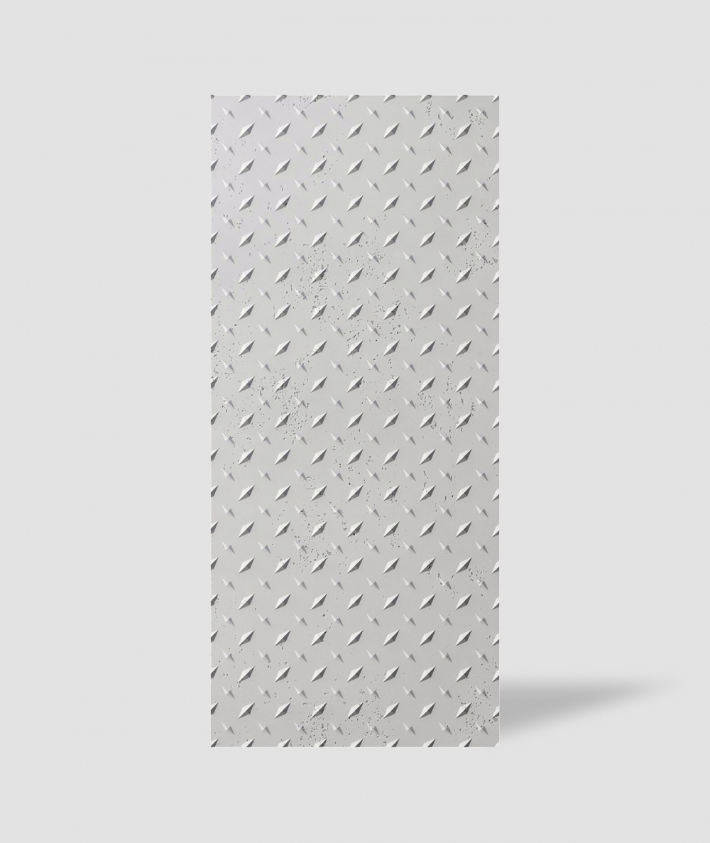 VT - PB54 (B1 siwo biały) BLACHA - Panel dekor 3D beton architektoniczny