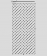 VT - PB54 (S96 dark gray) PLATE - 3D decorative panel architectural concrete