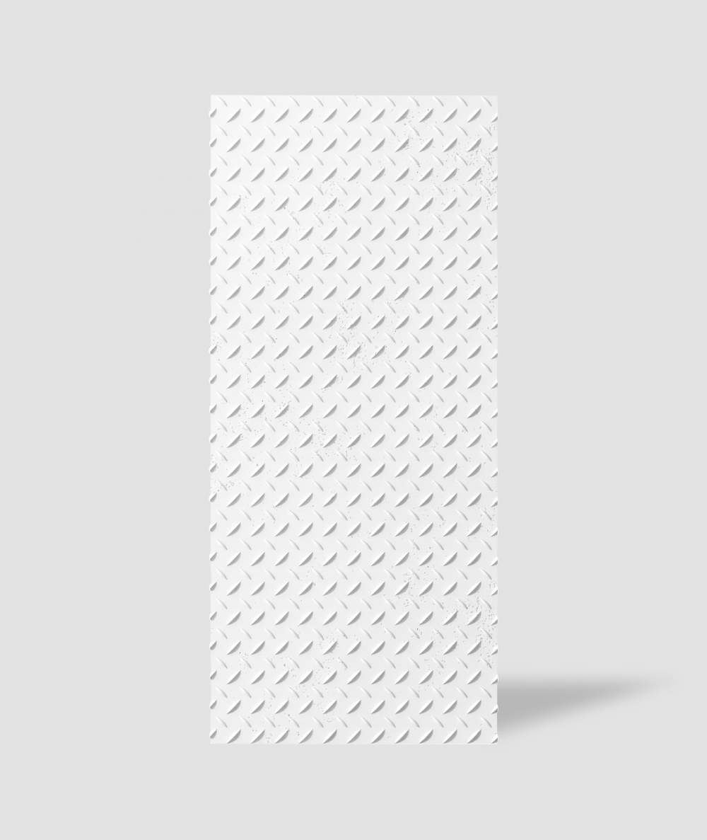 VT - PB53 (BS śnieżno biały) BLACHA - Panel dekor 3D beton architektoniczny