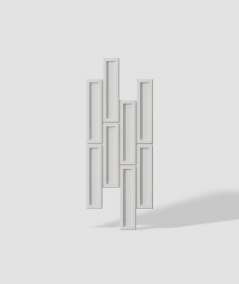 VT - PB52 (B0 white) RECTANGLES - 3D decorative panel architectural concrete