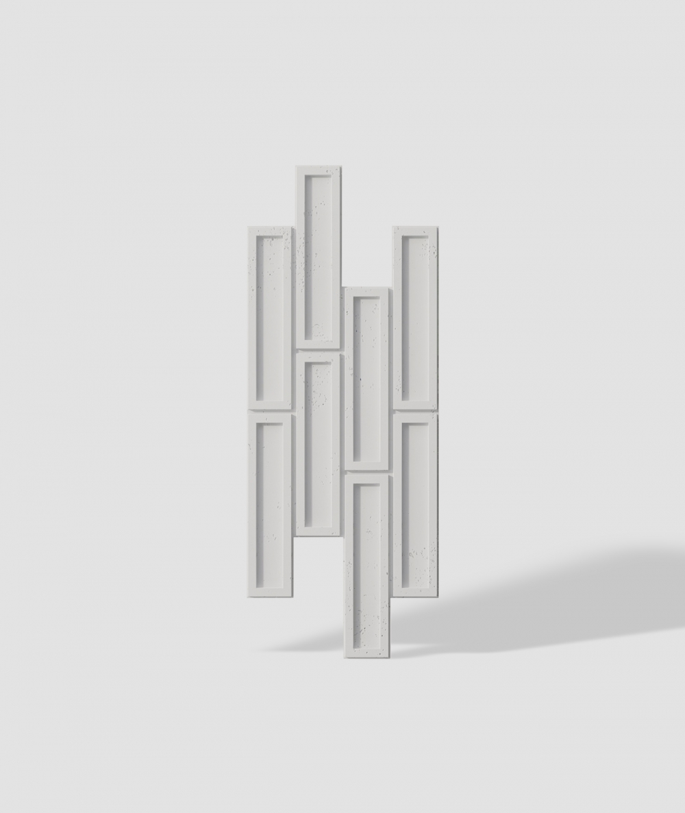 VT - PB52 (B1 gray white) RECTANGLES - 3D decorative panel architectural concrete
