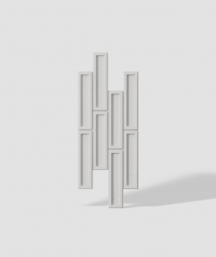 VT - PB52 (B1 siwo biały) CEGIEŁKA - Panel dekor 3D beton architektoniczny