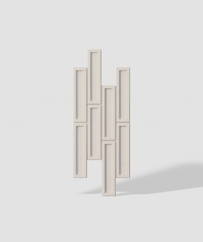VT - PB52 (KS kość słoniowa) CEGIEŁKA - Panel dekor 3D beton architektoniczny