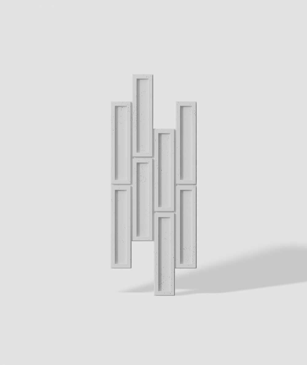 VT - PB52 (S50 light gray - mouse) RECTANGLES - 3D decorative panel architectural concrete