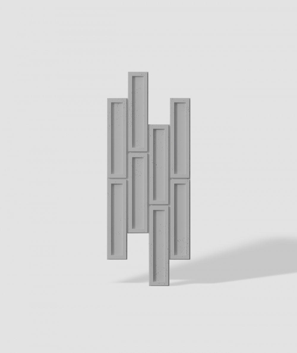 VT - PB52 (S51 dark gray - mouse) RECTANGLES - 3D decorative panel architectural concrete