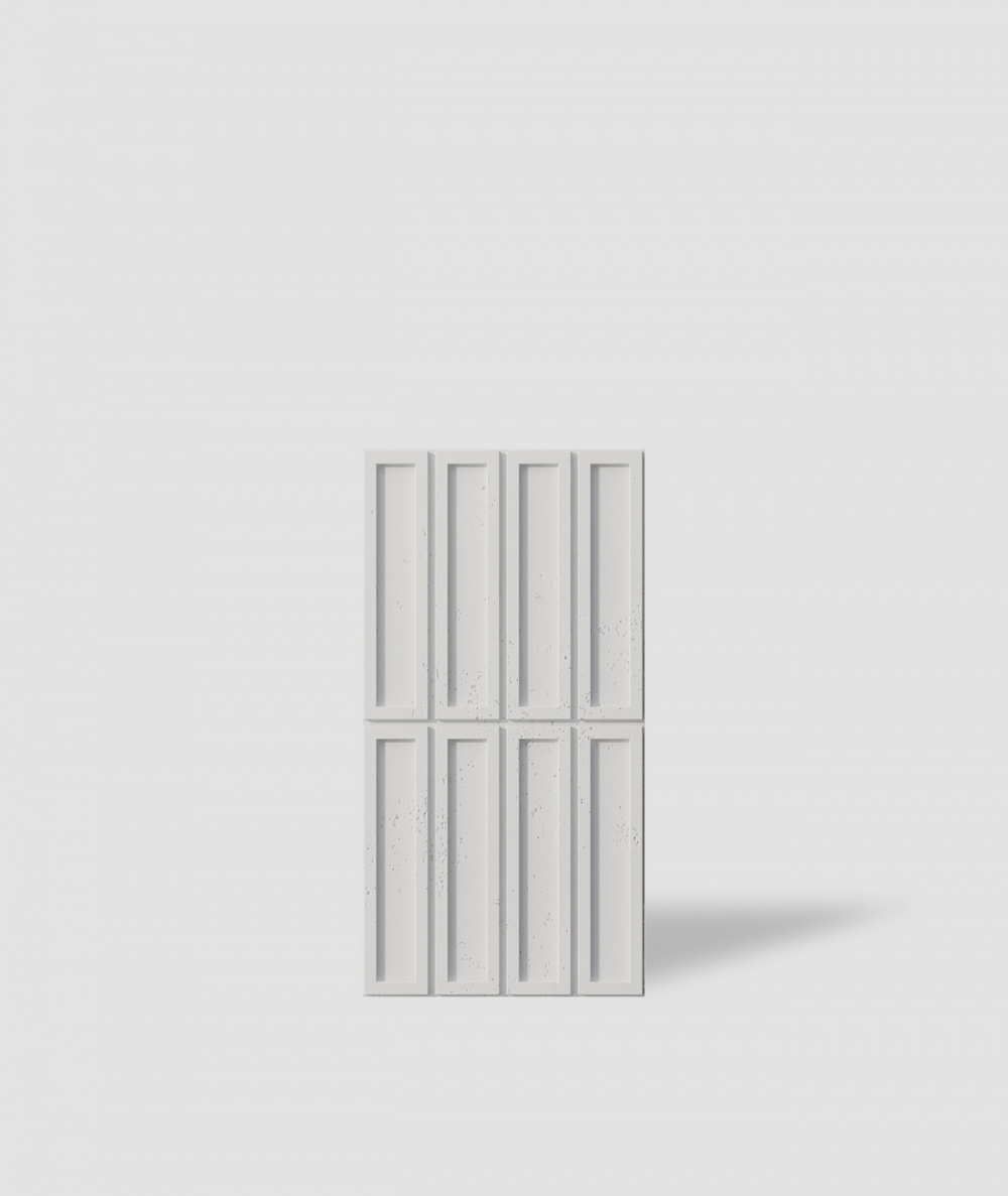 VT - PB51 (B0 white) RECTANGLES - 3D decorative panel architectural concrete