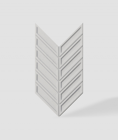VT - PB50 (B1 gray white) HERRINGBONE - 3D decorative panel architectural concrete