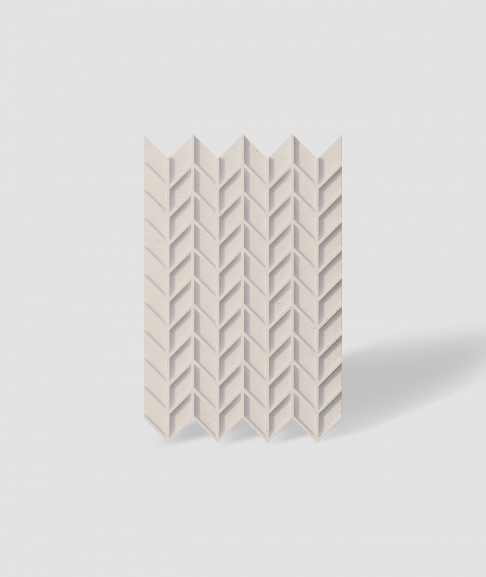 VT - PB49 (KS ivory) HERRINGBONE - 3D decorative panel architectural concrete