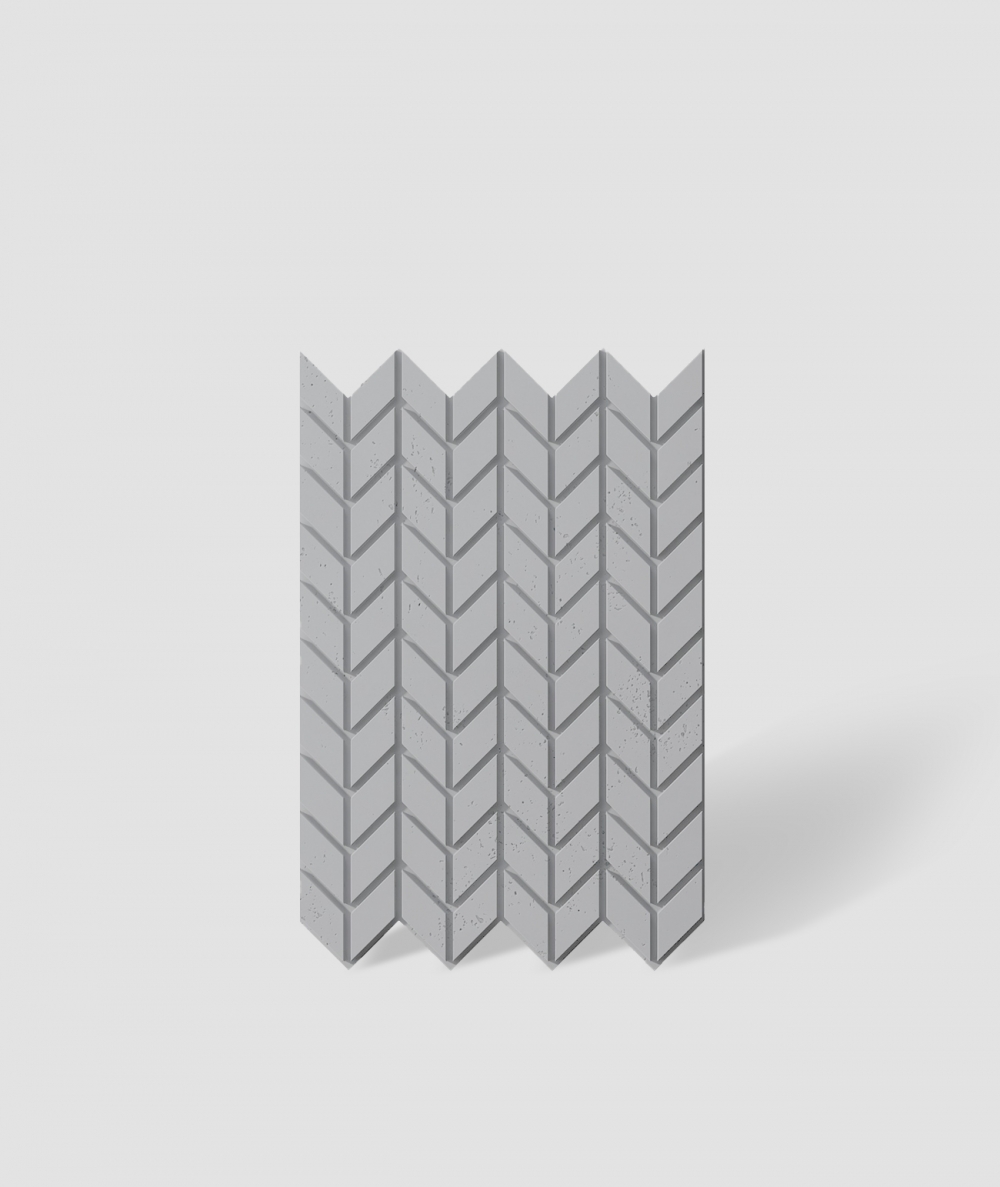 VT - PB48 (S96 dark gray) HERRINGBONE - 3D decorative panel architectural concrete