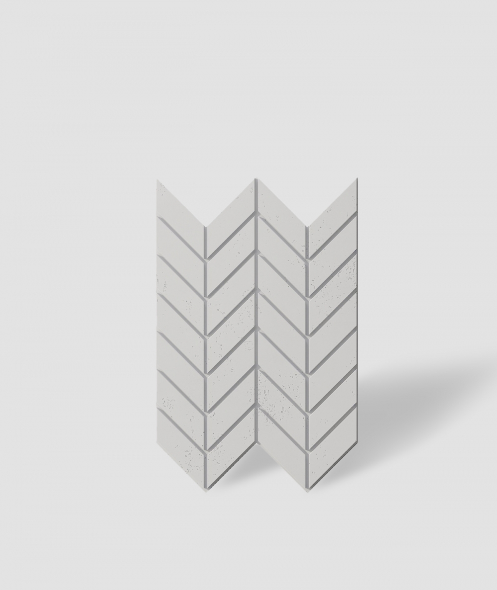 VT - PB46 (B1 gray white) HERRINGBONE - 3D decorative panel architectural concrete
