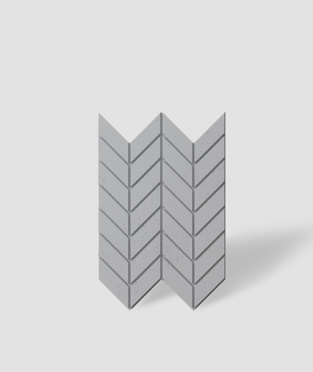 VT - PB46 (S96 dark gray) HERRINGBONE - 3D decorative panel architectural concrete