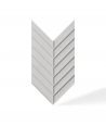 VT - PB45 (B1 gray white) HERRINGBONE - 3D decorative panel architectural concrete