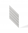 VT - PB43 (B0 white) HERRINGBONE - 3D decorative panel architectural concrete