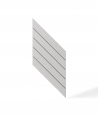 VT - PB43 (B1 siwo biały) JODEŁKA - Panel dekor 3D beton architektoniczny