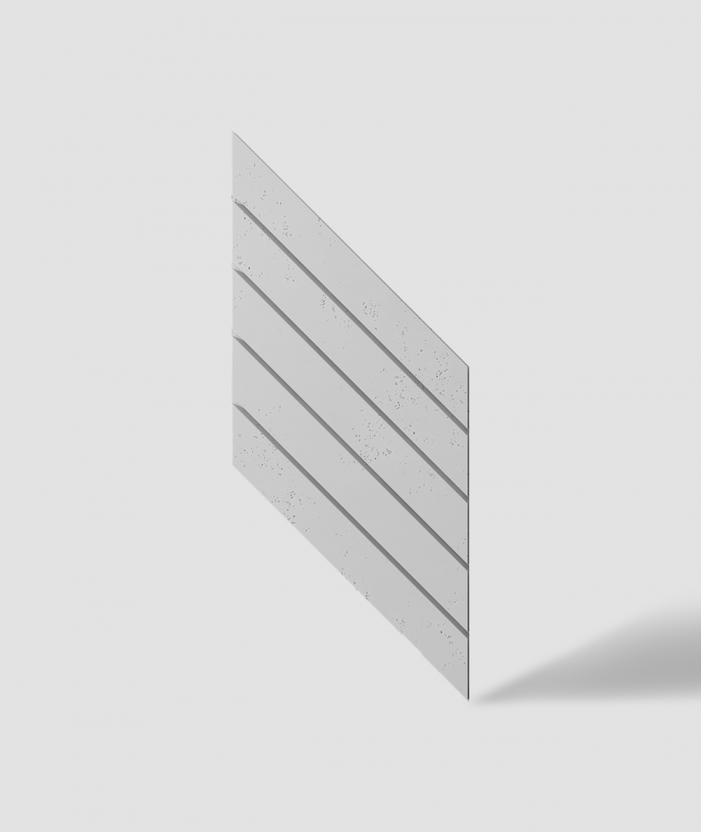 VT - PB43 (S50 light gray - mouse) HERRINGBONE - 3D decorative panel architectural concrete