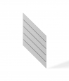 VT - PB43 (S50 jasno szary - mysi) JODEŁKA - Panel dekor 3D beton architektoniczny