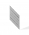 VT - PB43 (S95 jasno szary - gołąbkowy) JODEŁKA - Panel dekor 3D beton architektoniczny