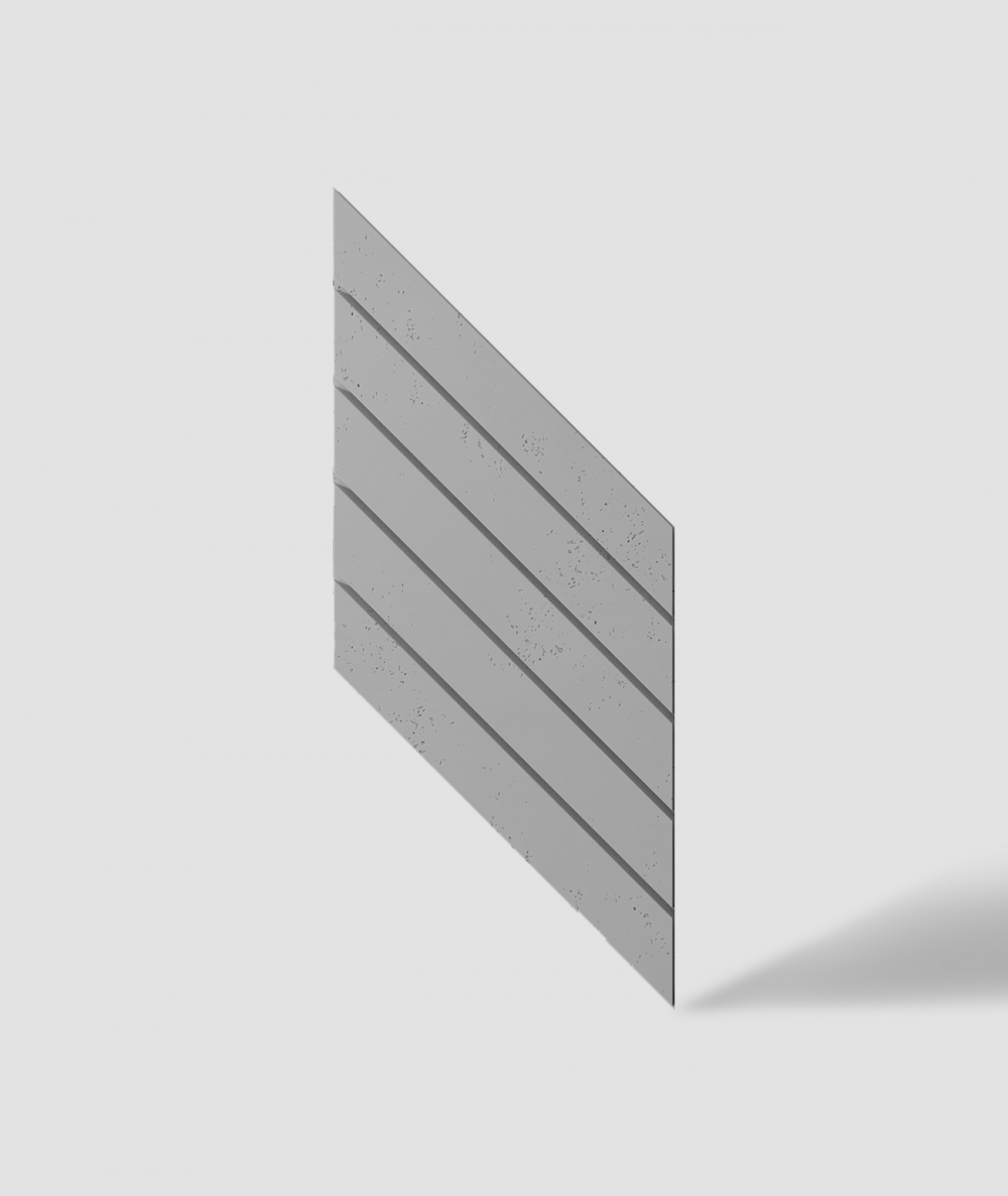 VT - PB43 (S51 dark gray - mouse) HERRINGBONE - 3D decorative panel architectural concrete