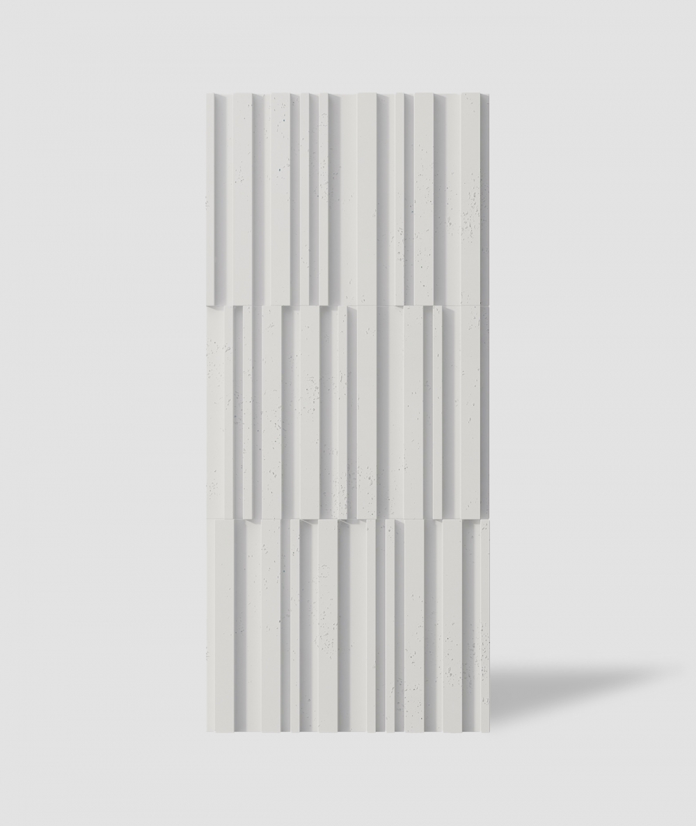 VT - PB42 (B0 biały) LAMEL - Panel dekor 3D beton architektoniczny