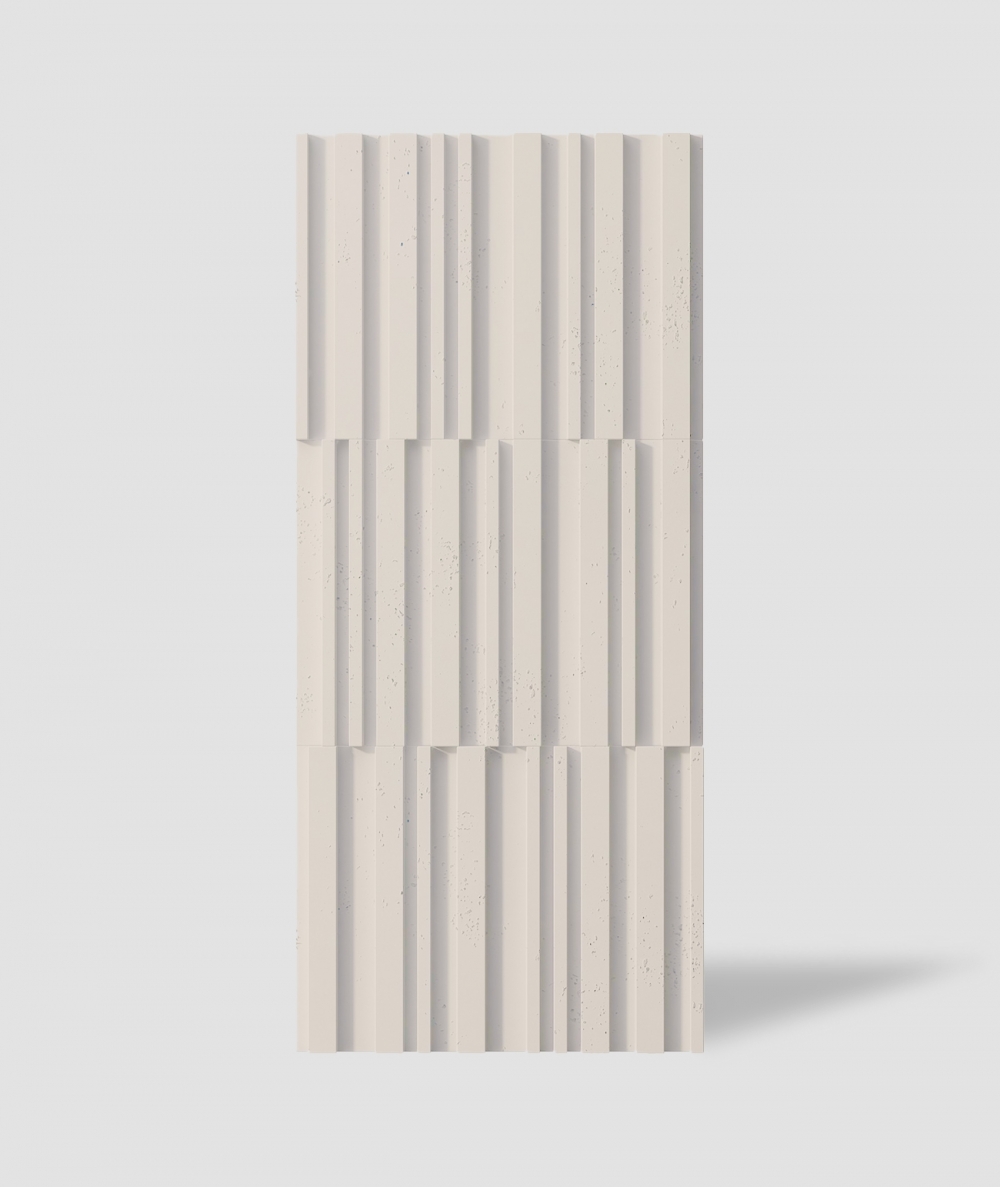 VT - PB42 (KS kość słoniowa) LAMEL - Panel dekor 3D beton architektoniczny