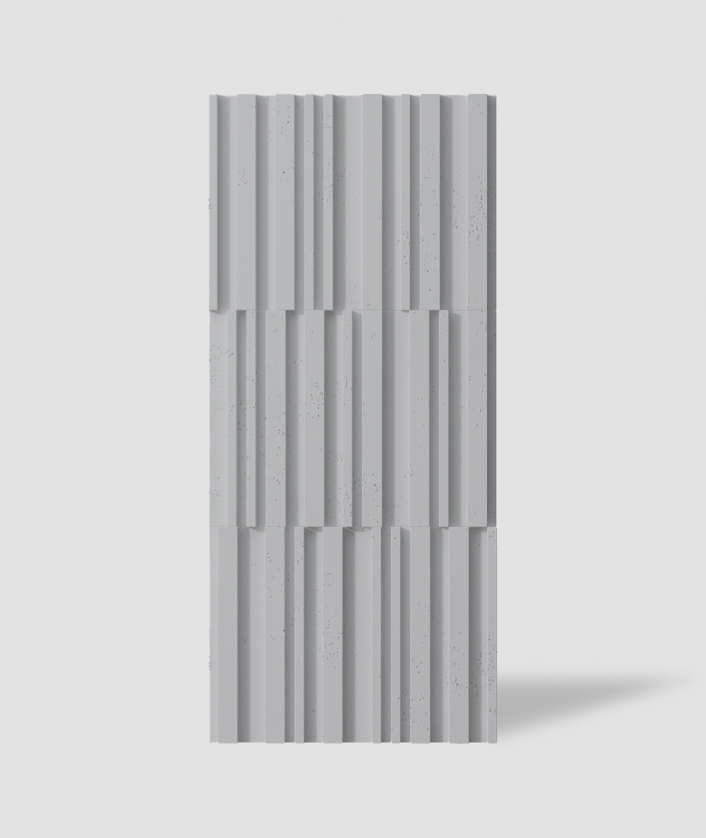 VT - PB42 (S96 ciemny szary) LAMEL - Panel dekor 3D beton architektoniczny
